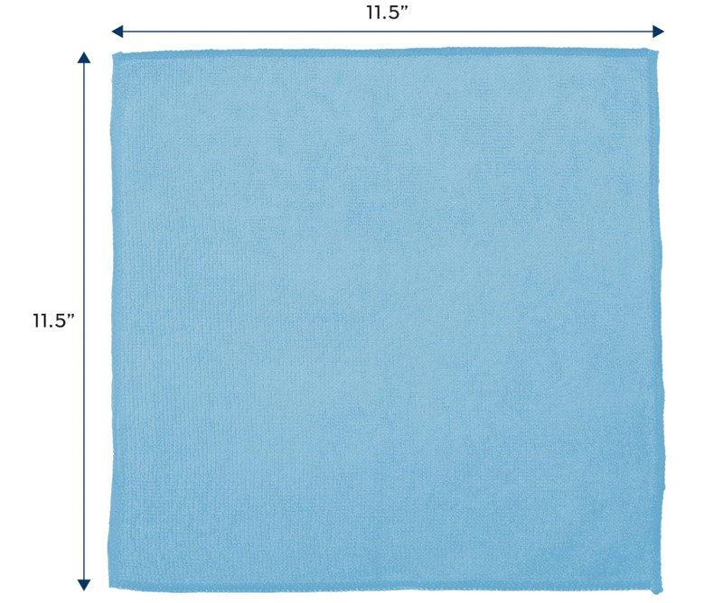 S&T 100 Pack Microfiber Cleaning Cloths Reusable Lint Free Towels Light Blue gallery