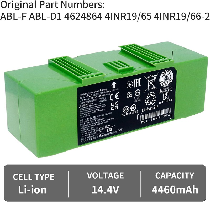 Battery Replacement Compatble with Roomba i e Series i3 i3 i4 i8 i8 i7 i7 j7 J9 gallery