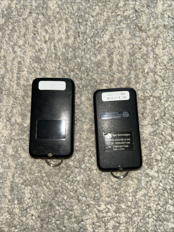 2gig 2GIG-KEY2-345 4 Button Key Ring Remote - Lot of 2 gallery
