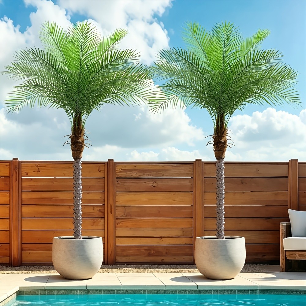 7.5-foot-tall artificial palm tree, large artificial palm Christmas tree gallery