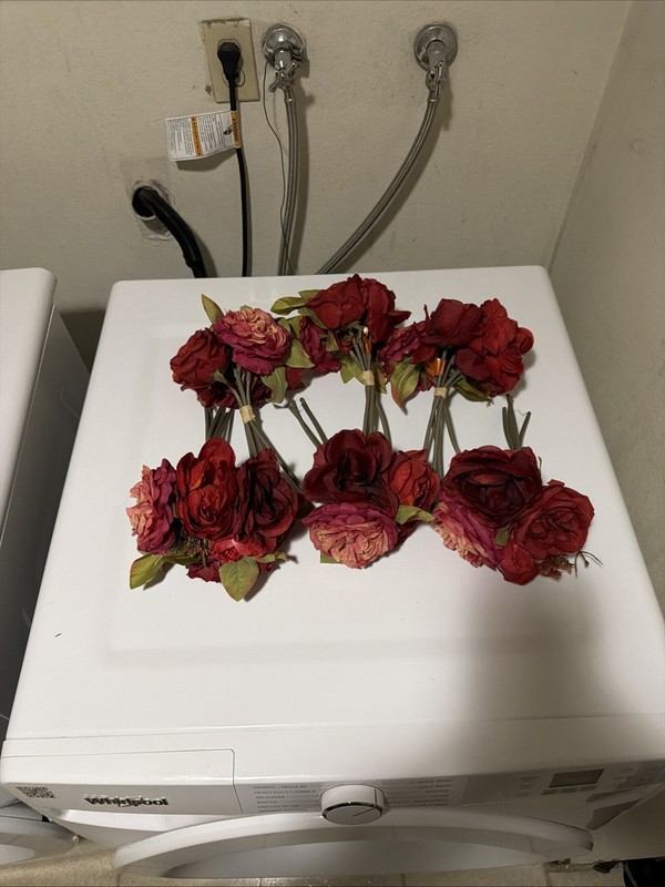 ASHLAND FALL 6 BOUQUET SET ROSS & RANUNCULUS Bouquet Home Party Decor gallery