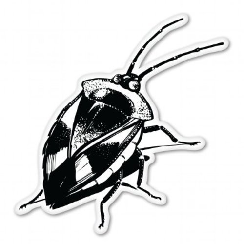 Stink Bug Car Vinyl Sticker - SELECT SIZE gallery