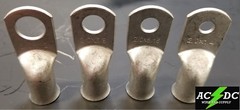 2/0 AWG Cable Lugs Ring Terminals Battery Wire Connectors Pure Copper Tinned