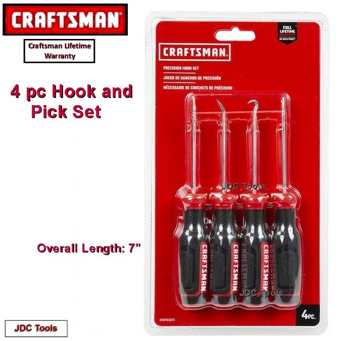 CRAFTSMAN 4 piece pc Precision Steel Hook and Pick Set gallery