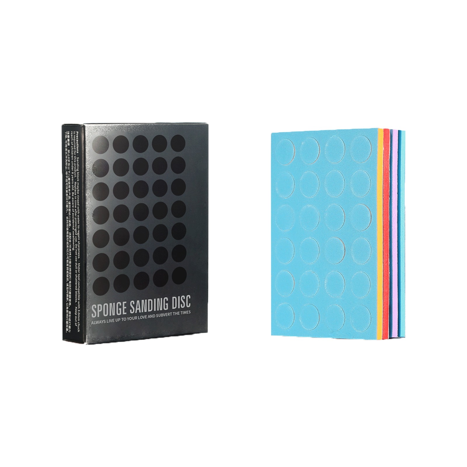 1Set 5mm/10mm Self-Adhesive Double Side Round Sponge Sandpaper Model Tool gallery
