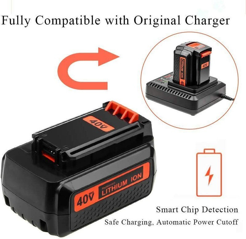 40V MAX Lithium Ion Battery 4.0Ah for Black & Decker 40Volt LBXR36 LBX2040 LBX36 gallery