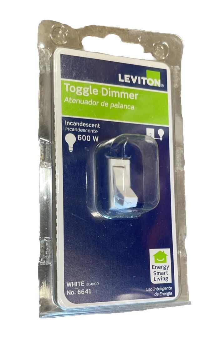 🔥Leviton Trimatron 6641-W Toggle Dimmer Switch White 600W 120V ~ 1 Unit🔥 gallery