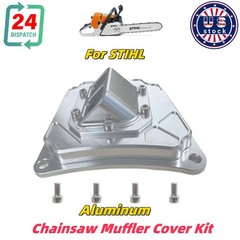 For STIHL 461 460 440 046& 044 Version 2.0 Chainsaw Muffler Cover Kit Aluminum