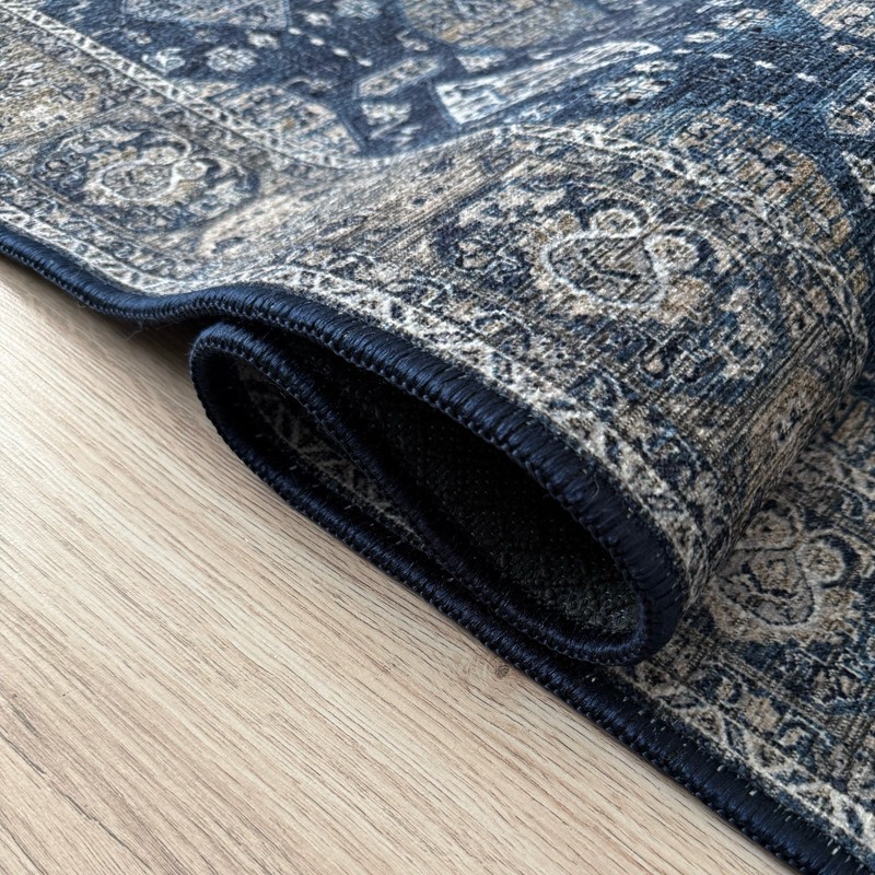 Custom Size Bakhtiari Indoor Slip Resistant Runner Rug 26"/30"36" Wide gallery