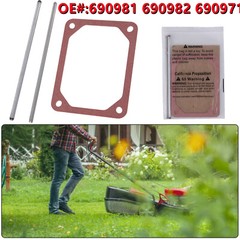 For Briggs & Stratton Push Rod Set & Valve Cover Gasket 690981 690982 690971