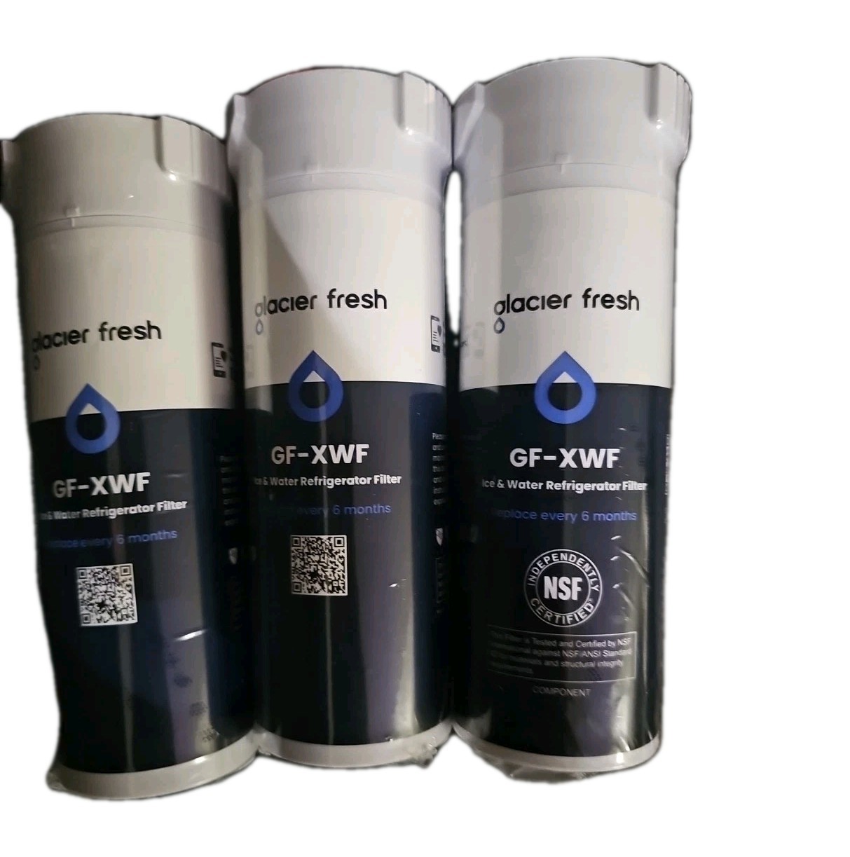 GLACIER FRESH XWF Replacement for GE XWF Refrigerator Water Filter, Pack of 3 gallery