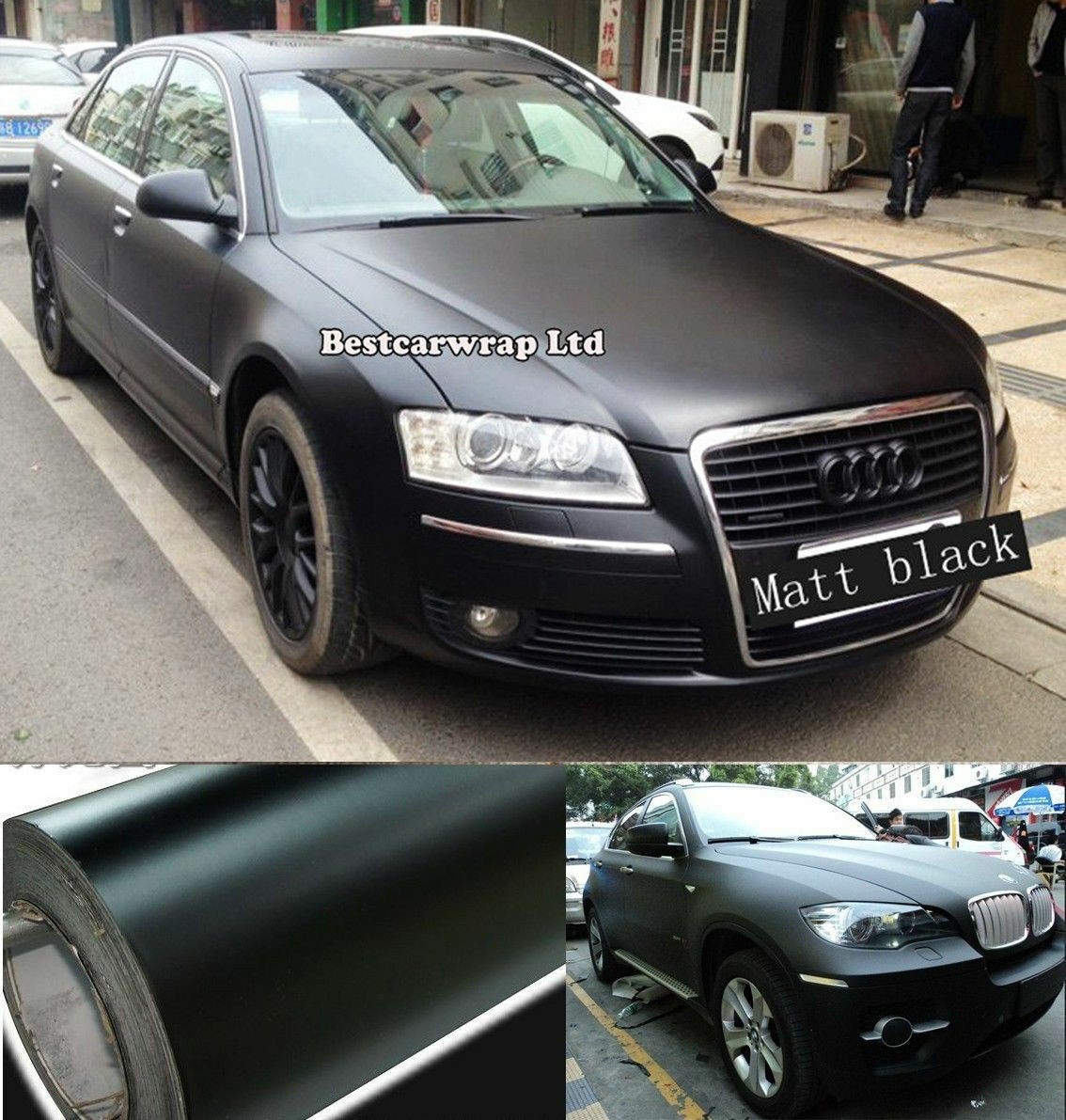 Flat Matte Vinyl For Auto Wrap Sticker Car Body change color Film Bubble Free gallery