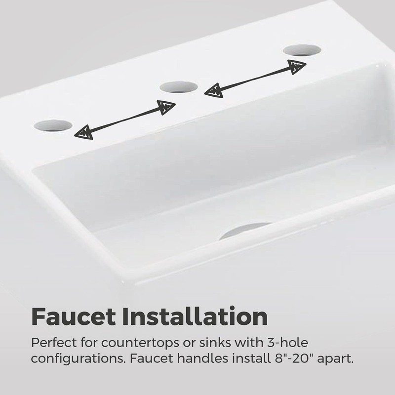 8 Inch Brushed Nickel Widespread Bathroom Sink Faucet With Push Seal Drain gallery
