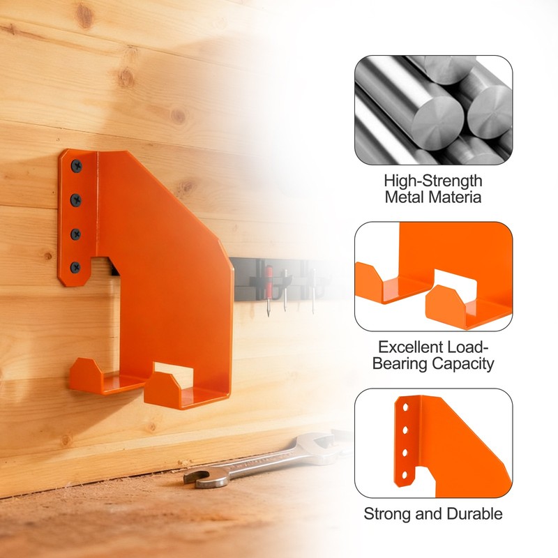 Premium Chainsaw Hanger Wall-Mounted Storage Rack 110lb Load Capacity for Garage gallery