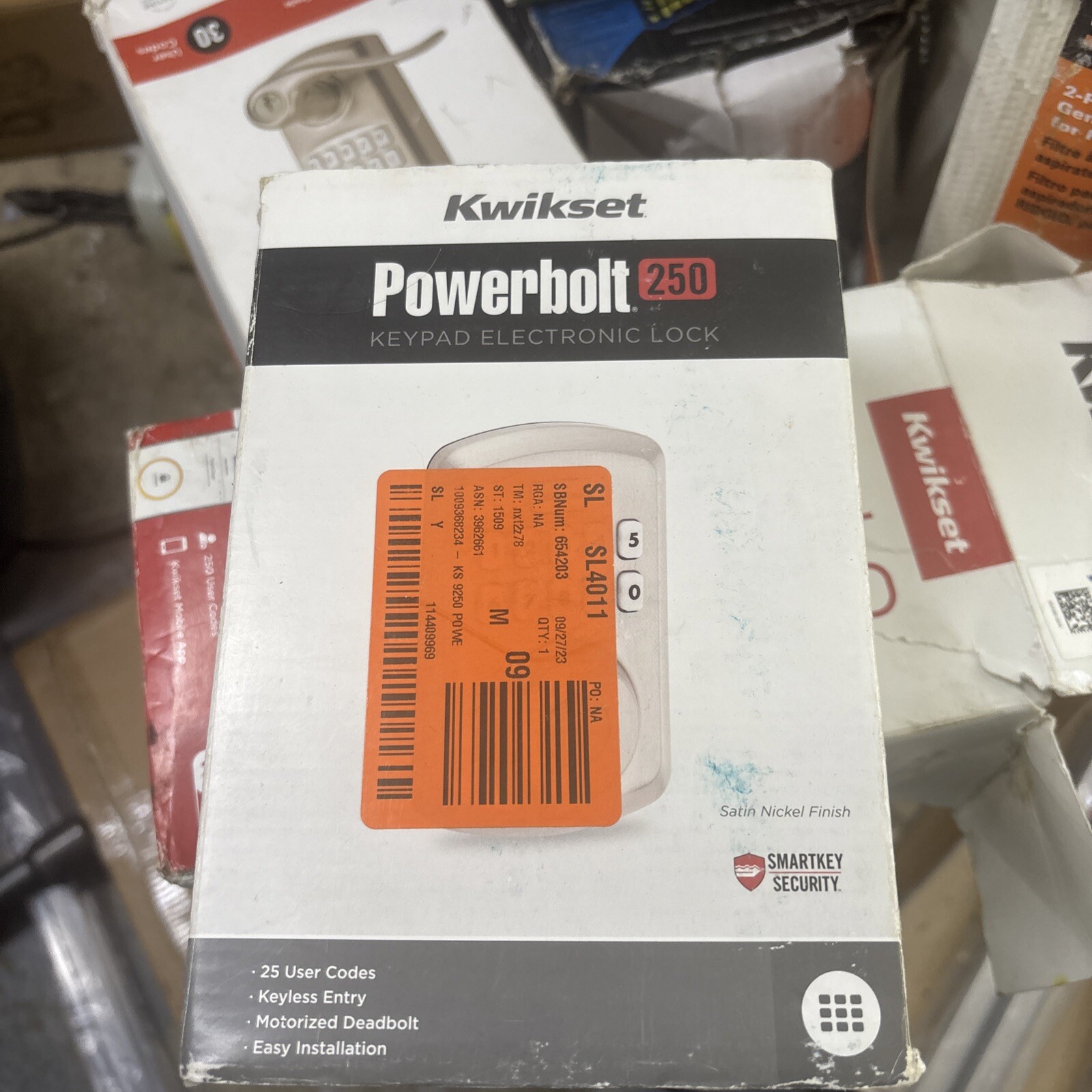 Kwikset Powerbolt 250 10-Button Keypad Satin Nickel Transitional Electronic gallery