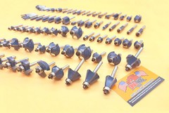 Drill Hog® 80 Pc Carbide Router Bit Set Tungsten Woodworking Lifetime Warranty