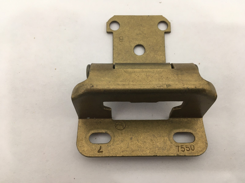 (20) USED Amerock BP7550-BB Hinge Self-Closing 1/2" Overlay BURNISHED BRASS (X) gallery