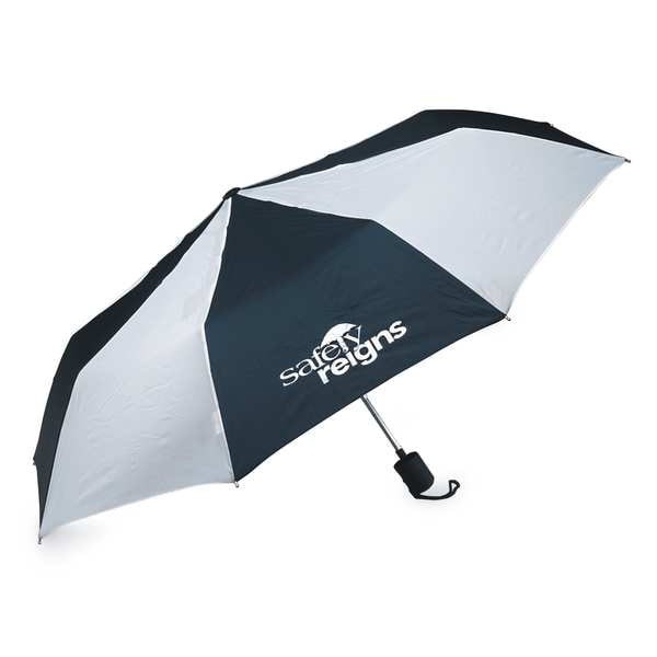 Quality Resource Group 9Wtc9 42 In Umbrella, Blue/White Nylon Canopy, Steel gallery