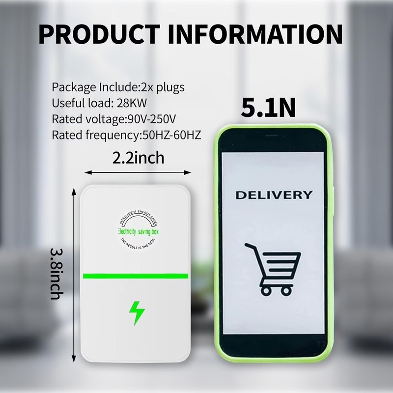 4pcs Smart Electricity Saving Box Plug-In Power Saver 90V - 250V US Outlet gallery
