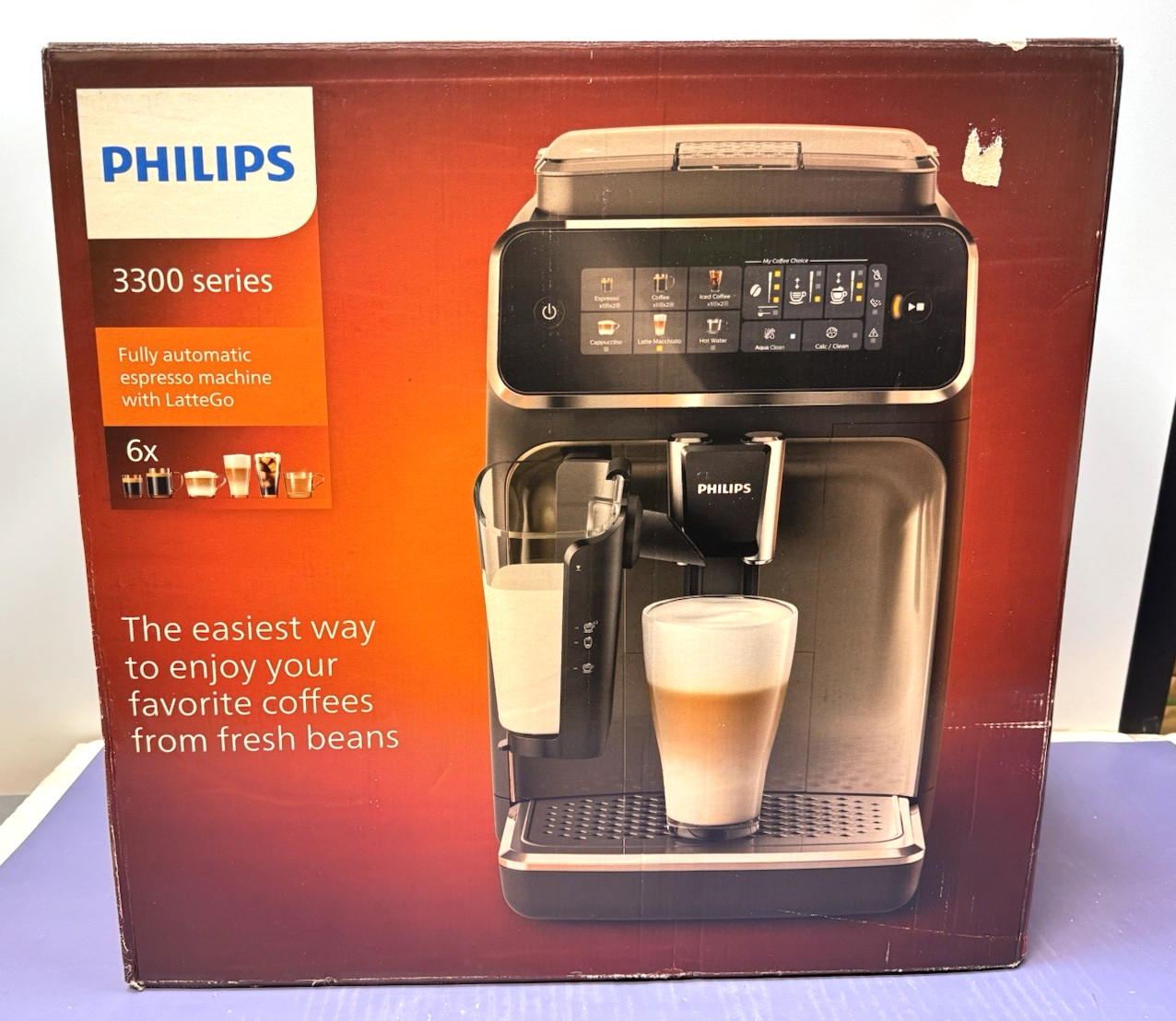 Philips 3300 Fully Automatic Espresso & Coffee Machine w/ LatteGo Milk Frother gallery