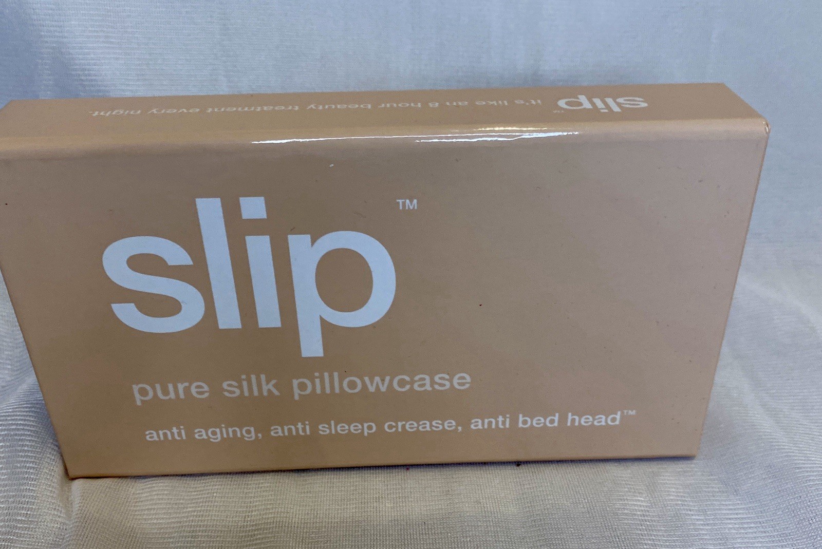 SLIP Pure Real Silk Pillow Case Queen Size Caramel color Brand NEW never opened gallery