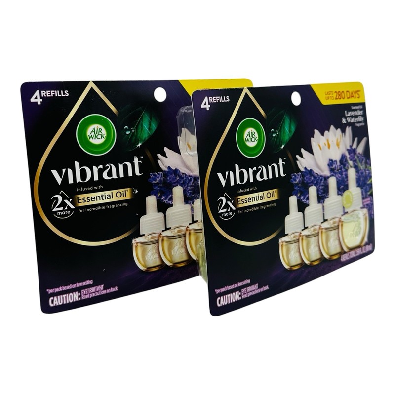 8 Refills AirWick Vibrant Lavender & Waterlily Plug-In Scented Oil Refills gallery
