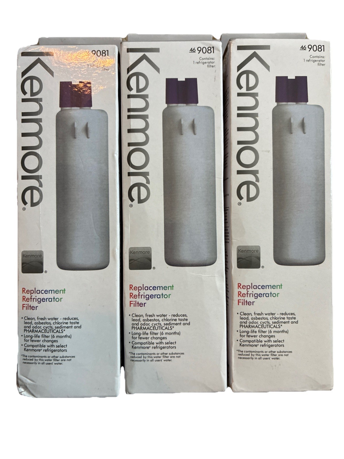 3 Pack Kenmore 46-9081 Replacement Refrigerator Water Filter. NEW SEALED gallery