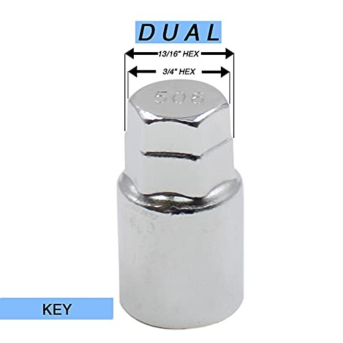 M14 x 1.25 Wheel Lock Set with Key for BMW 3, 4, 5, 7, 8 Series, X5, X7 gallery