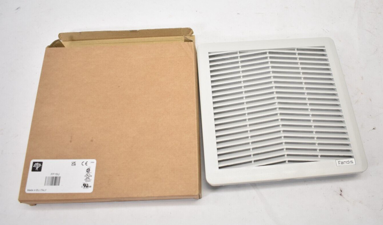Fandis FF Series Exhaust Filter Fan Replacement Side Mounted Cooling FF15U Gray gallery