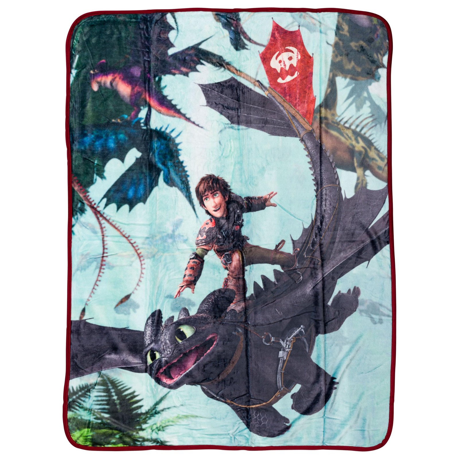 Silver Buffalo How To Train Your Dragon Plush Fleece Throw Blanket Featuring gallery