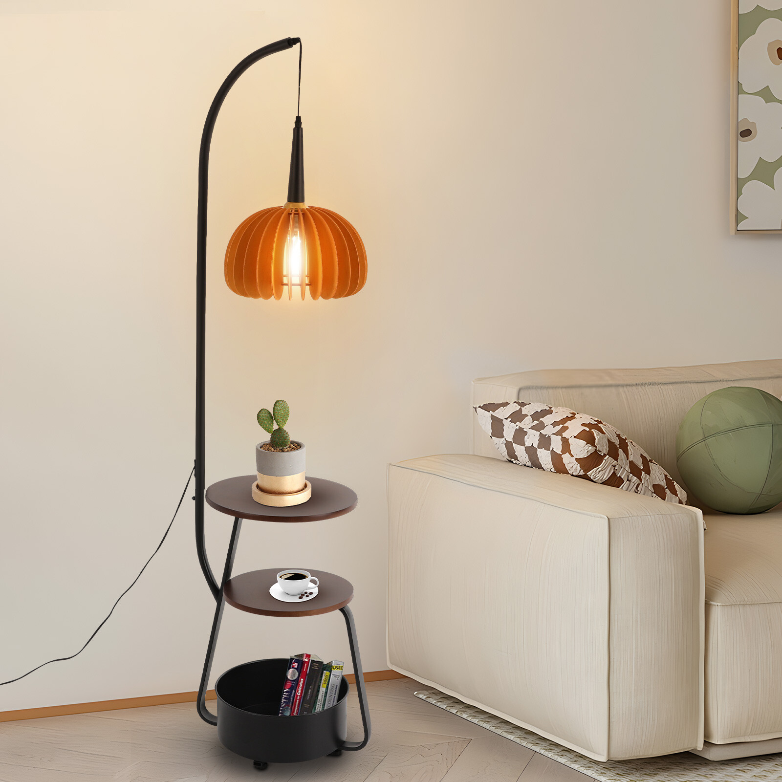 Vintage Multifunctional Floor Lamp Standing Lamps Decorative Standing Light gallery