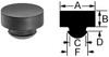 25 Pack 1/2" Push-In Rubber Bumper RB-500 gallery