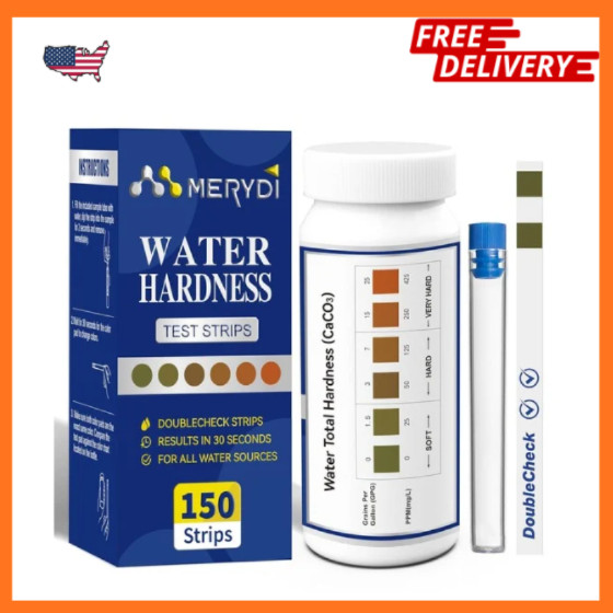 Water Hardness Test Kit - Quick and Accurate Water Hardness Test Strips - Hard gallery