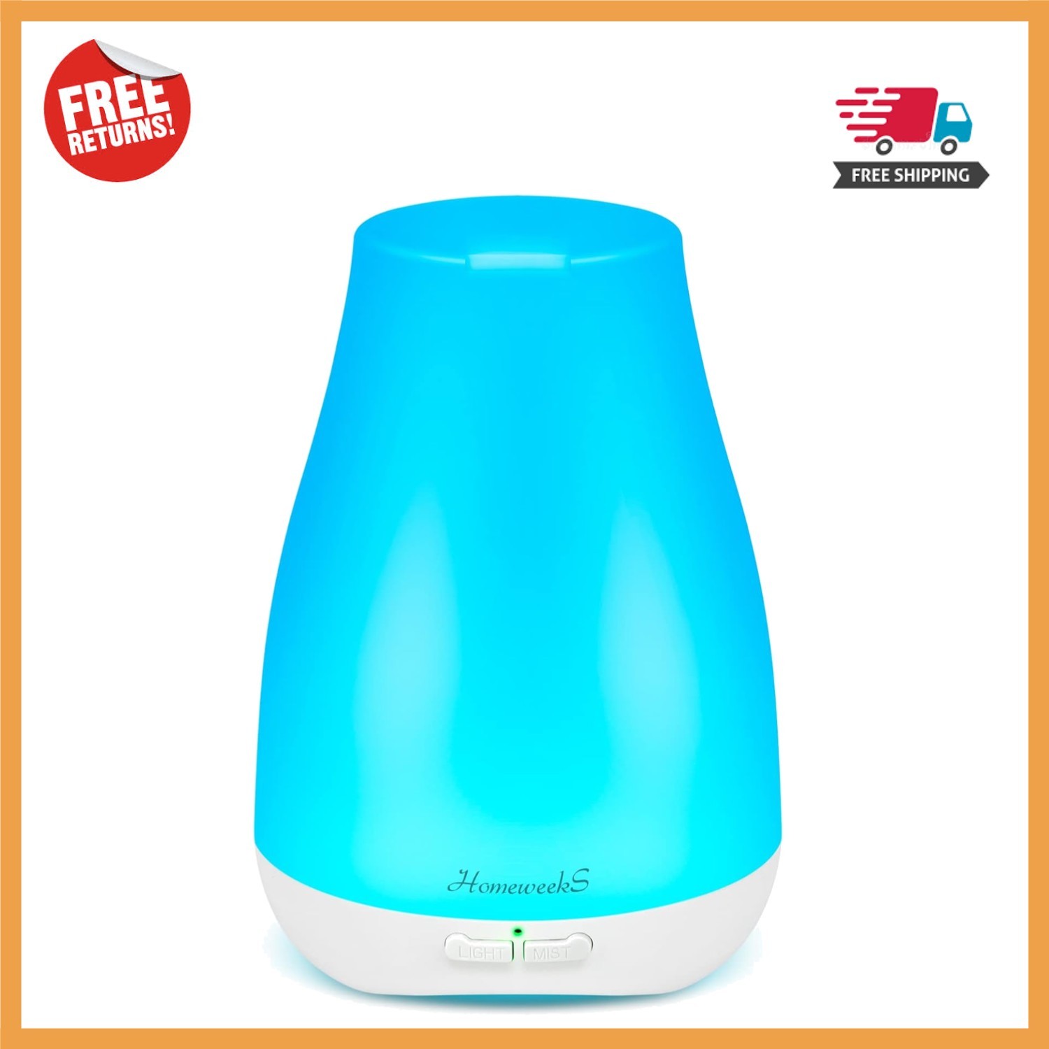 Portable 100ml Aromatherapy Diffuser with LED Lights - Perfect for Home & Travel gallery