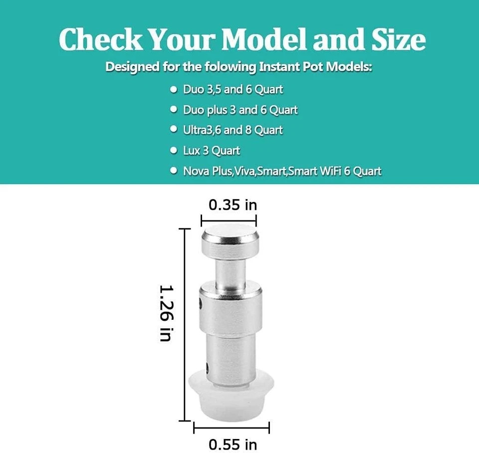 Steam Release Handle, Original Float Valve Replacement Parts with 3 Silicone Cap gallery