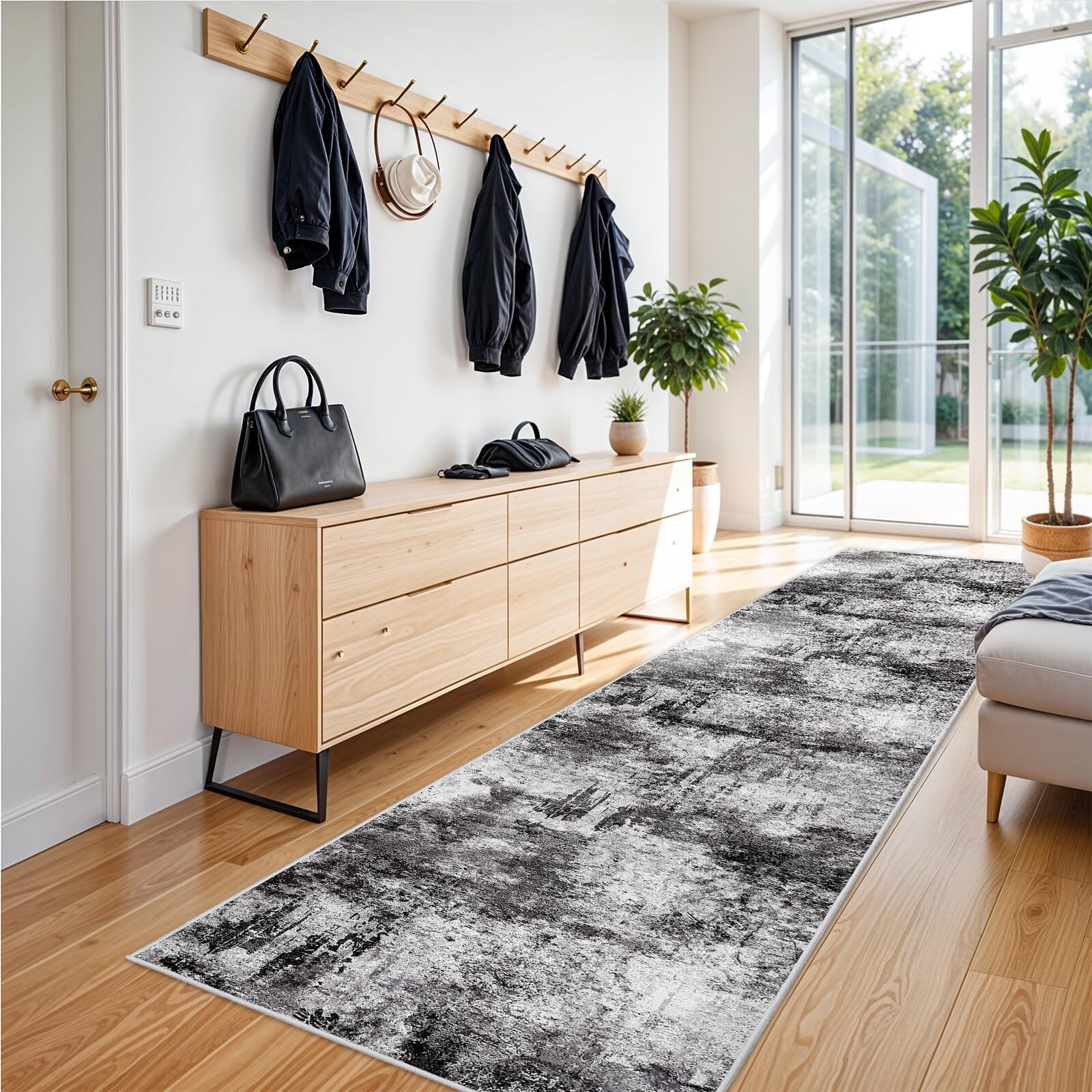 RUUGME Hallway 3x12 Runner Rug - Runner Rug Stain Resistant for Living Room N... gallery