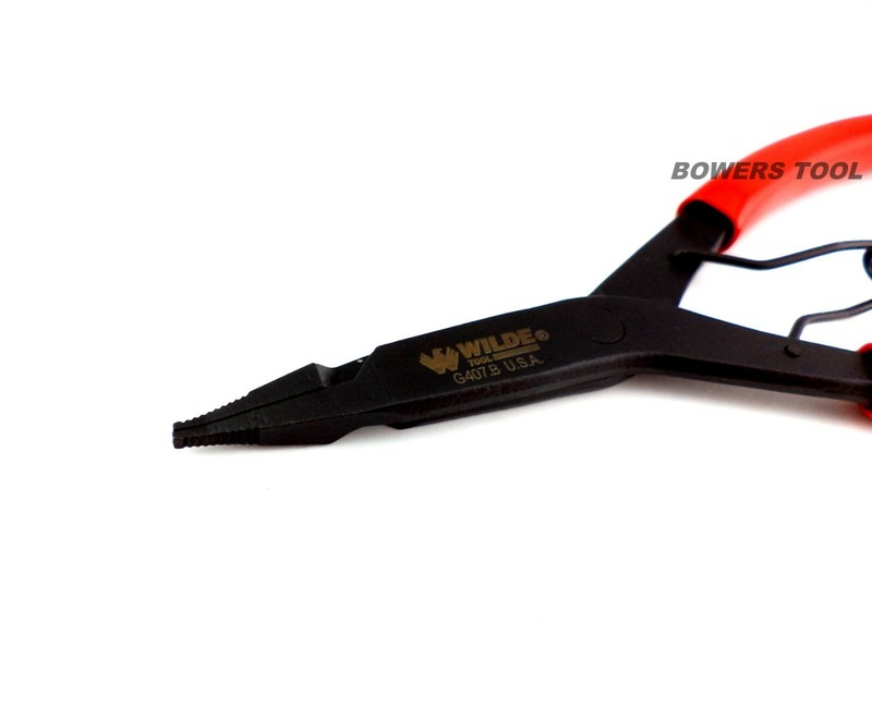 Wilde 9 in Right Angle & Straight Lock Ring Plier Set Snap Retaining Black Oxide gallery