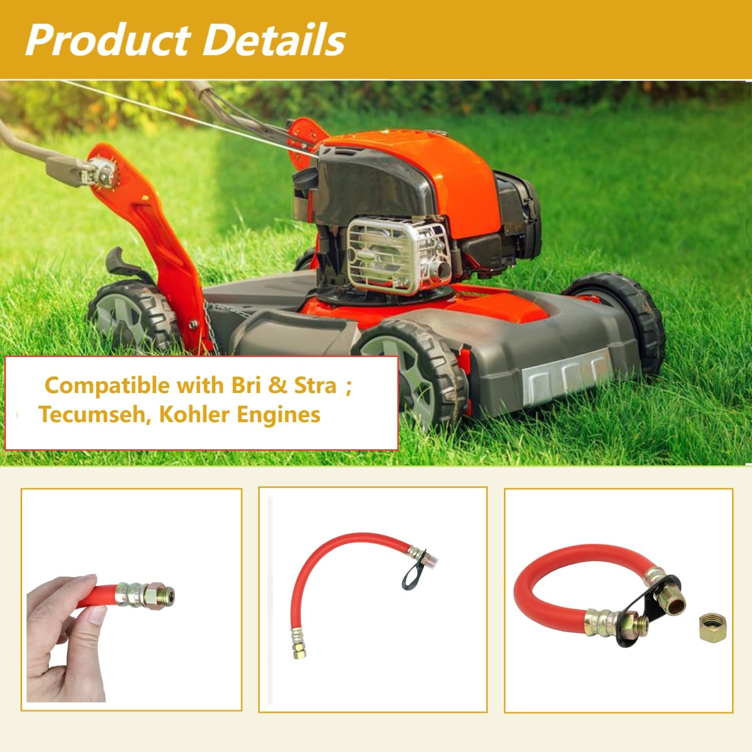 1723165SM Oil Drain Hose Compatible With Briggs & Stratton Model Series Engin... gallery
