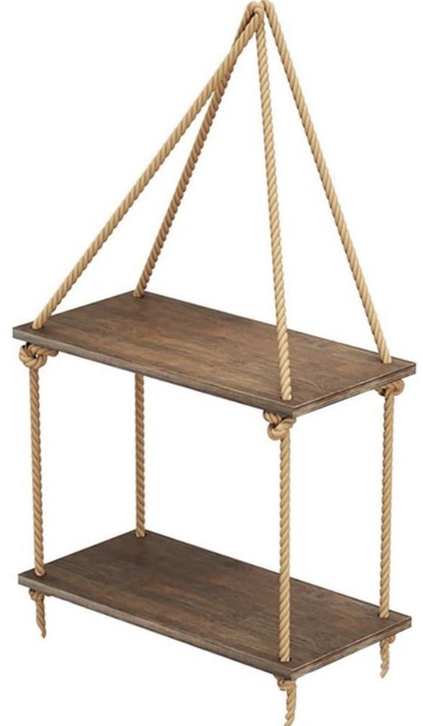 Hanging Wall Shelf 2 Tier Window Wall Hanging Shelf for Plants / Photo Frame gallery