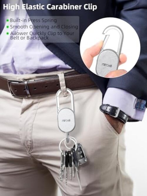 Keychain Tracker, Keys Finder Works Compatible with Find My App (iOS Silver gallery