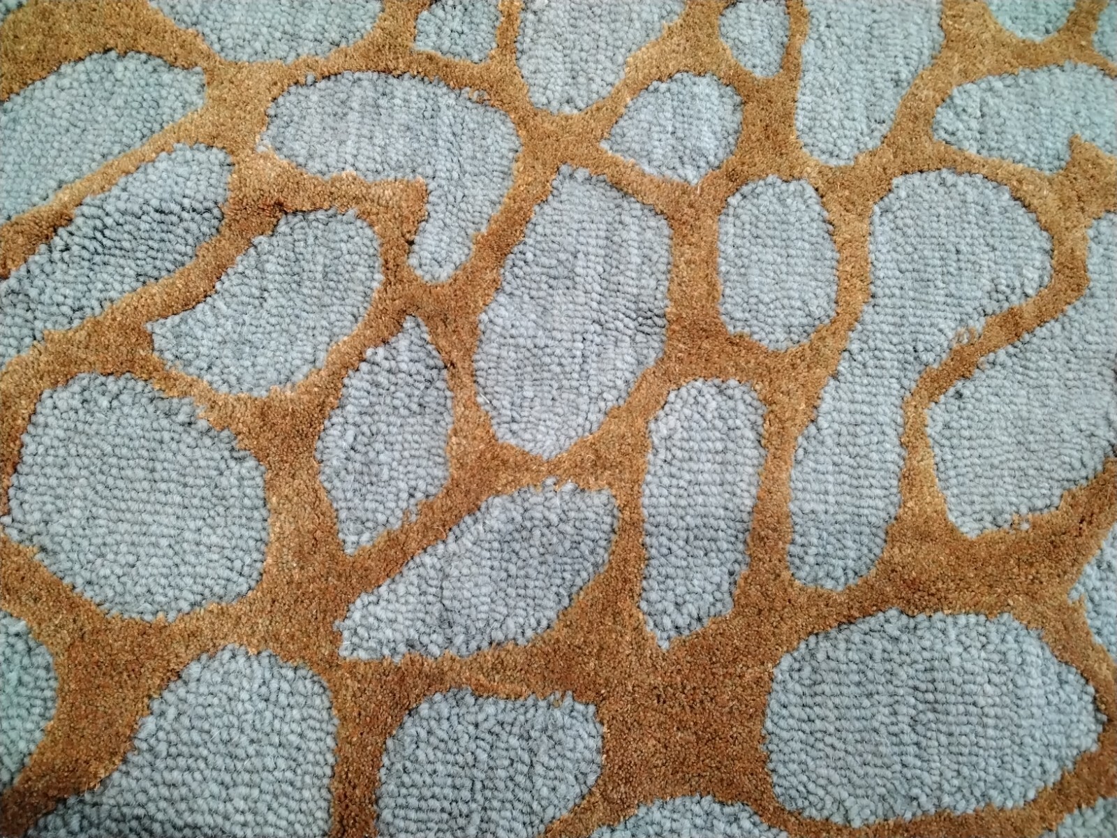 GREY / ORANGE 9' X 12' Back Stain Rug, Reduced Price 1172754485 BLM695C-9 gallery