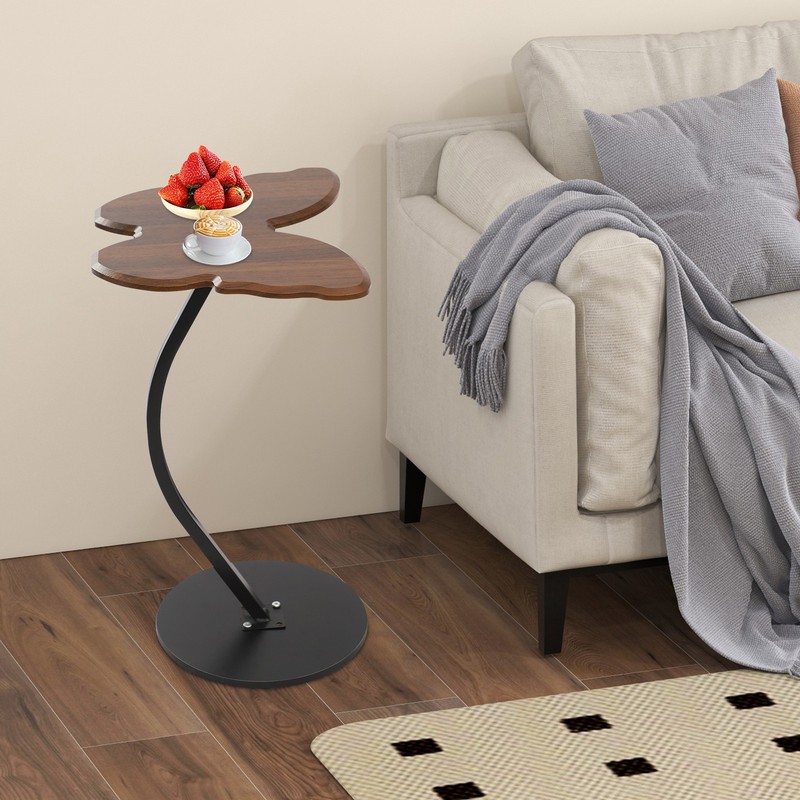 22.83 in Tall End Table Sofa Side Table Multi-purpose Small Space Table gallery