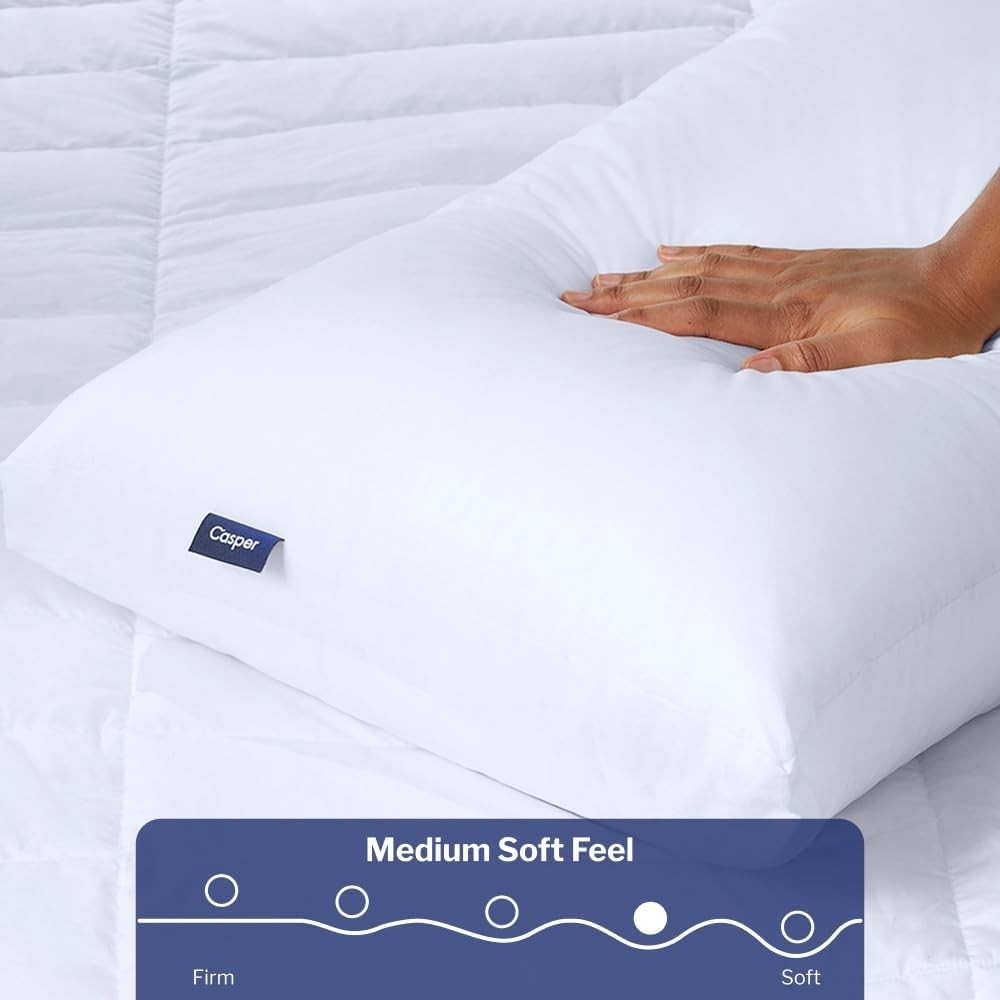 Sleep Pillow Standard Size Medium Soft Feel, Down-Alternative Fill gallery