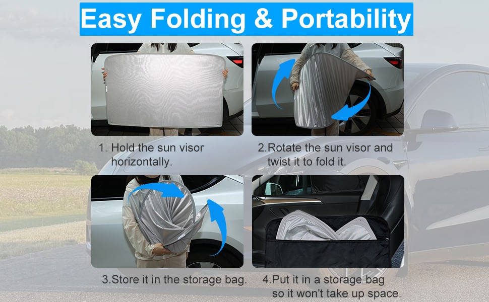 Sunshade for 2023-2025 Tesla Model 3 Roof Thermal Insulation Cover gallery