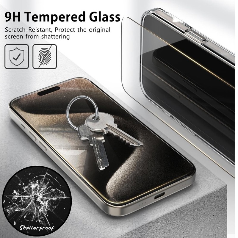 For iPhone 16 Pro Max 15 14 13 12 11 Magnetic Case Shockproof Screen Protector gallery