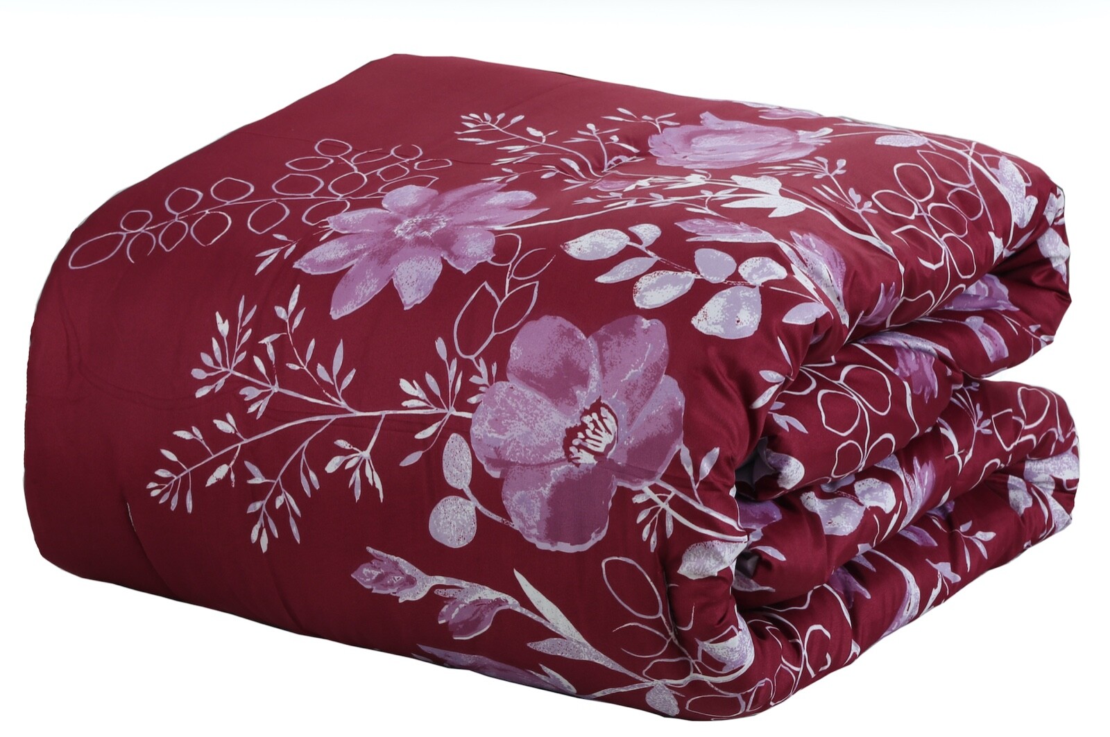 Rainbow Collection Luxury 7-Piece Red Floral Comforter Set - Cal King gallery