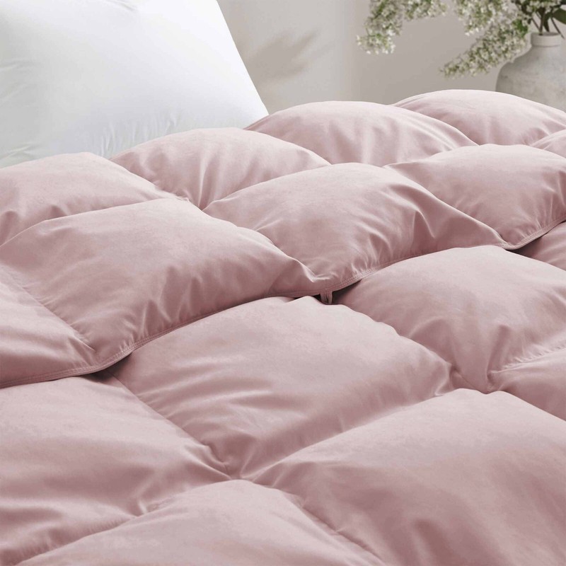 Oversize Down Feather Comforter Lightweight Soft Cozy, King or Queen Bed Blanket gallery