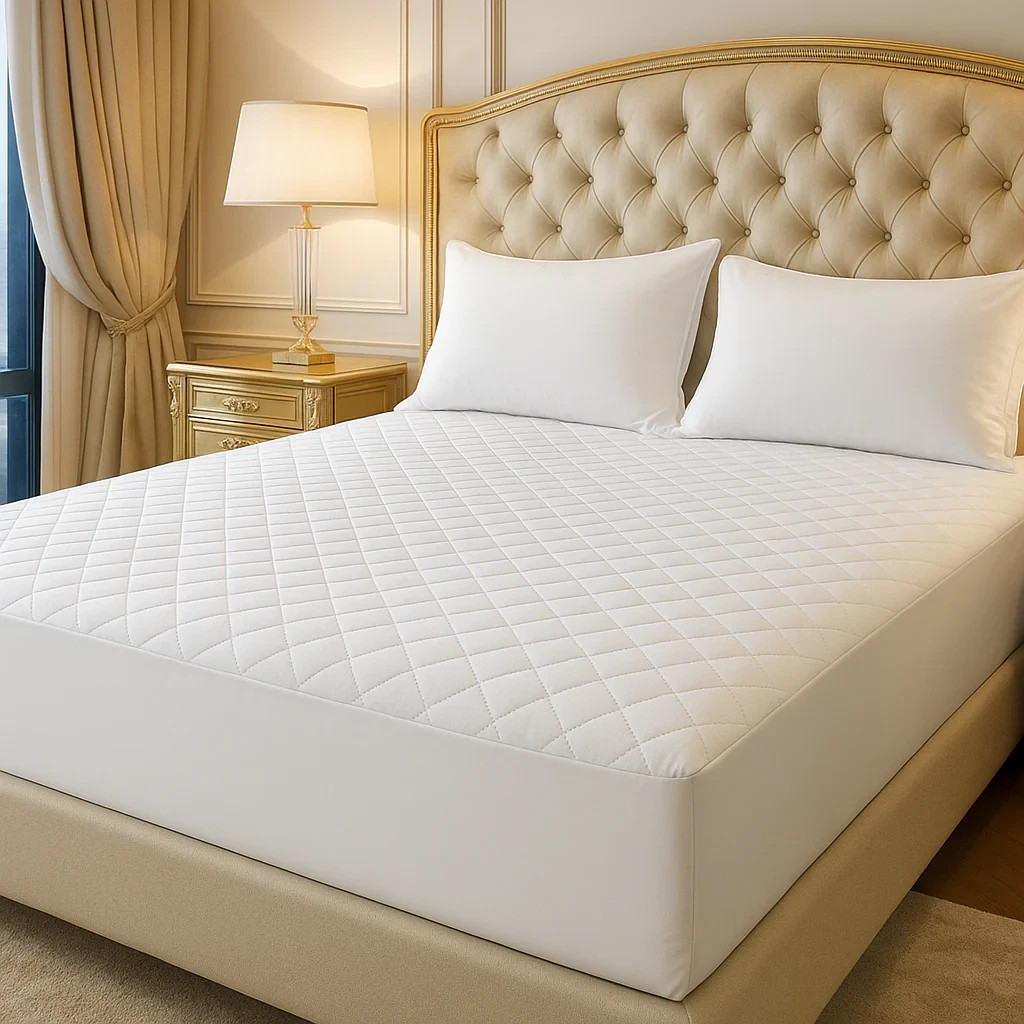 Microfiber Mattress Protector Deep Pocket Waterproof Breathable Fitted Bed Cover gallery