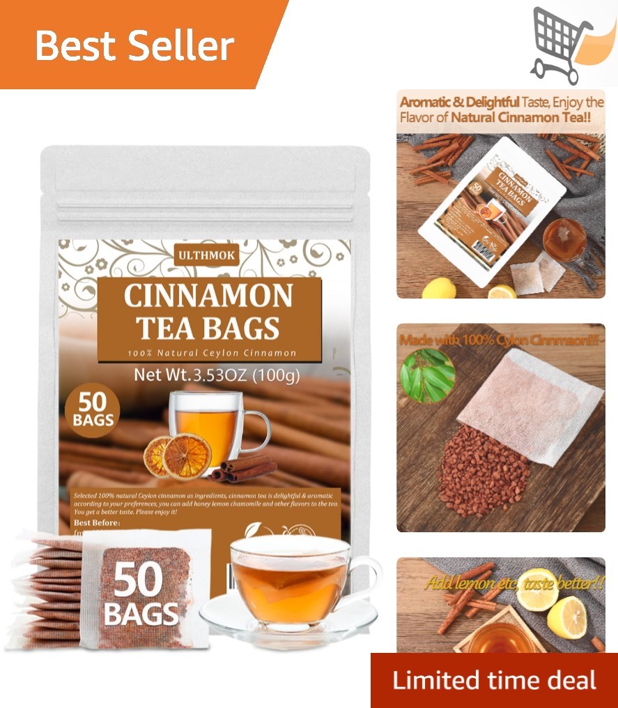 Cinnamon Tea Bags 100% Ceylon Cinnamon Natural Caffeine Free 50 Count gallery