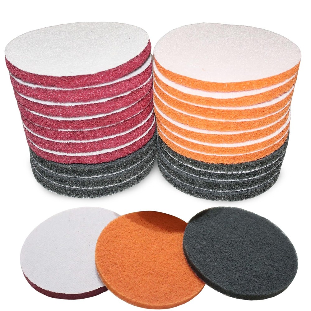 21 Pack 5 Inch Hoop and Loop Multipurpose Scrubber Scouring Pads, Multipurpos...